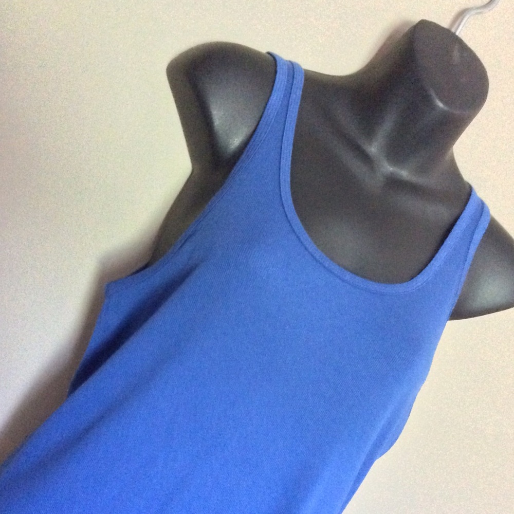 NWOT Mossiomo Blue Tank Top